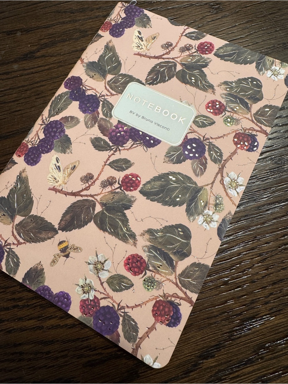 Bruno Visconti Soft Touch Wild Blackberries Notebook Journal A5 NEW